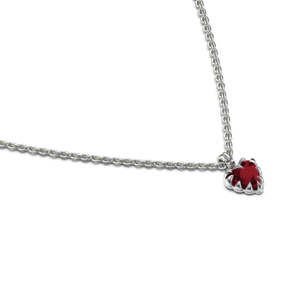 SGC Mini Love Claw Garnet Necklace