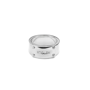 Stolen Girlfriends Club Bold Wide Band Ring (Q)