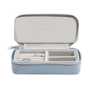 Stackers Dusky Blue Medium Travel Jewellery Box
