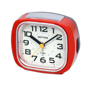 Rhythm: Rhythm Alarm Clock - Super Silent - Red