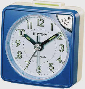 Rhythm Alarm Clock - Pearl Blue