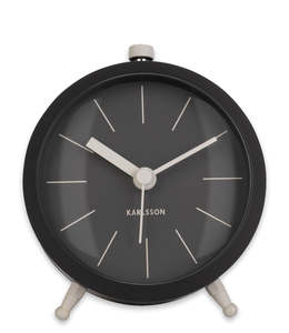 Brands: Karlsson Button Black Alarm Clock