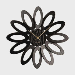 Karlsson Flore Black Wall Clock
