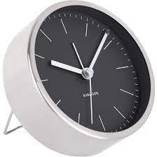 Karlsson: Karlsson Minimal Alarm Clock Black Dial