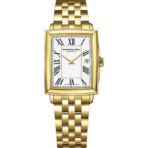 Raymond Weil: Raymond Weil Toccata Ladies Gold Quartz Watch, 22.6 x 28.1 mm Yellow Gold PVD plating