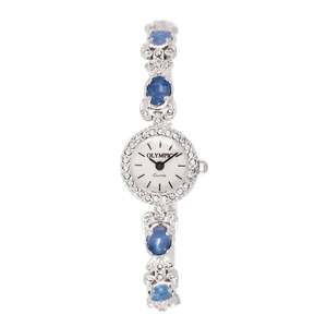Ladies Olympic Round Marcasite Watch