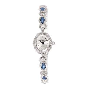 Ladies Olympic Oval Marcasite Watch
