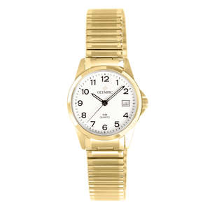Olympic Ladies Watch Expanding Band - Gold