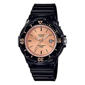 Kids Watches: Casio Analogue Watch LRW-200H-9E - Black & Rose Gold