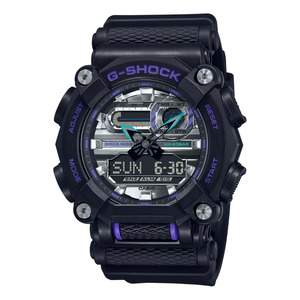 Casio G-Shock Watch GA-900AS-1A - Black & Purple