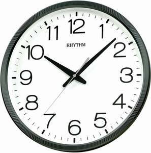 Rhythm Wall Clock 36cm - Black