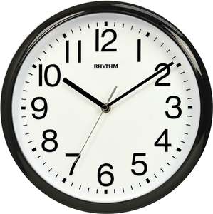 Rhythm Wall Clock 30cm - Black