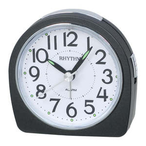 Brands: Rhythm Alarm Clock – Silky Movement Black