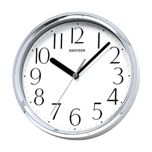 Rhythm Wall/Table Clock 18cm - Silver