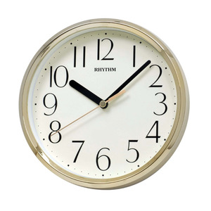 Rhythm Wall/Table Clock 18cm - Gold