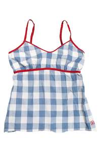 Top Picks: #138 DC plaid red/blue cami | c. 160 | size 8/10