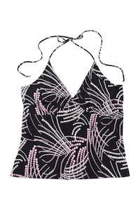 #45 Charlotte Russe Y2K polka dot halter top | c. 162 | size 8