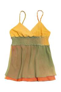 Tops: #47 R Jean multi colour cami | c. 162 | size 8