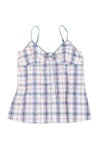 #50 Pimkie cotton plaid cami | c. 162 | size 8/10