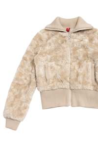 Jackets: #160 Denim Co faux fur cropped jacket | c. 162 | size 8/10