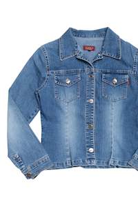#161 ELE Gant cropped denim jacket | c. 162 | size 8