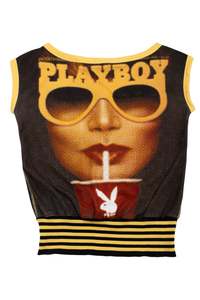 Tops: Playboy Top Yellow | c. 167 | Size 8