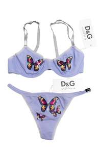 Swimwear: Dolce & Gabbana Lingerie Set Purple | c. 167 | Size 8