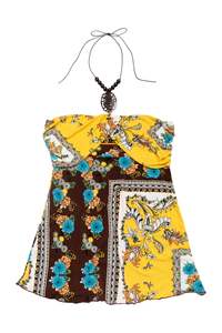 Frontpage: #01 Charlotte Russe Halter Top Yellow | c. 172 | Size 12