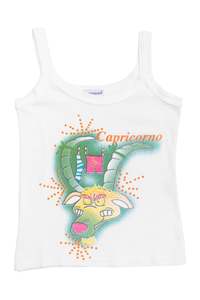 Frontpage: #24 Standpoint Italia Graphic Tank Top White | c. 172 | Size 8
