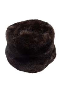 #223 Ben Berger Faux Fur Bucket Hat Brown | c. 171