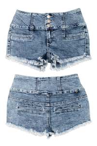 Bottoms: #90 Almost Famous Denim Shorts Blue | c. 172 | Size 6