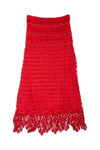 #97 Crochet Skirt Red | c. 172 | Size 6/8