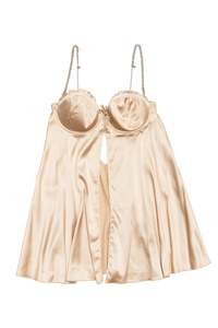 Dresses: #114 Babydoll Chemise Beige | c. 171 | Size 8 / 10C bra