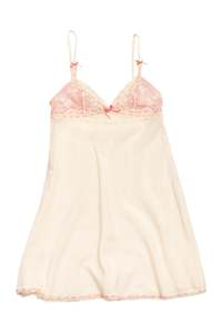 Dresses: #121 Elle Macpherson Intimates Lace-trim Satin Babydoll Slip Beige | c. 171 | Size 8