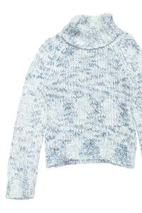 Jumpers: Fishbone Turtleneck Sweater White | c. 168 | Size 8