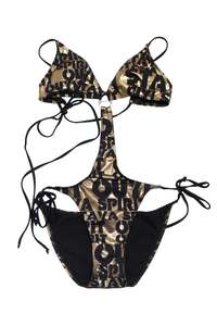 Donna Monokini Swimsuit Gold | c. 168 | Size 8