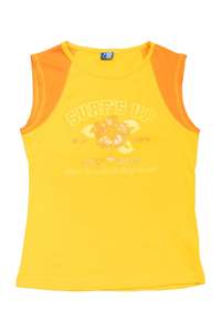 Baby Tees: #18 Xio That's Fun Graphic Tank Top Yellow | c. 169 | Size 10