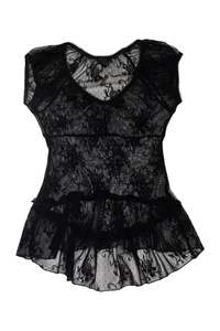 Lingerie: #55 Lace Peplum Top Black | c. 172 | Size 10