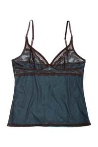 Lingerie: #83 Lace Mesh Camisole Green | c. 171 | Size 10