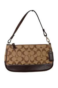 Bags: #187 Coach Demi Canvas Bag Brown | c. 172