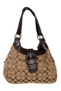 #193 Coach Leather Soho Handbag Brown | c. 172