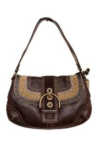 Bags: #240 Coach Leather Shoulder Bag Brown | c. 172
