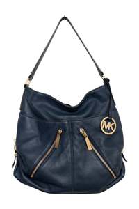 Bags: #243 Michael Kors Shoulder Hobo Bag Navy | c. 172