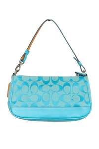Bags: #248 Coach Shoulder Demi Bag Blue | c. 172