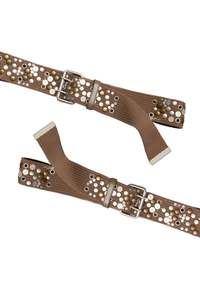 #260 Studded Detailed Brown belt | c. 174