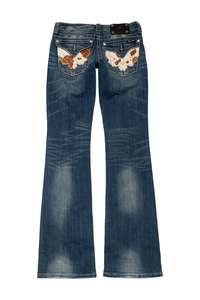 #123 Miss Me Jeans Medium Blue Wash | c. 174 | Size 8