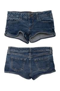 Bottoms: #127 Gotcha Denim Shorts Medium Blue Wash | c. 174 | Size 8