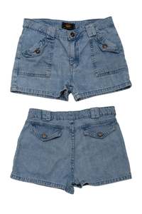 Bottoms: #128 Route 66 Original Clothing Co. Denim Shorts Light Blue Wash | c. 174 | Size 6/8