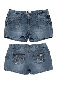 Bottoms: #134 So Denim Shorts Medium Blue Wash | c. 174 | Size 10