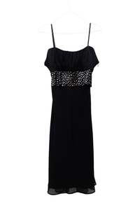 Dresses: #200 T.a.g. Spaghetti Strap Cocktail Dress Black | c. 173 | Size 10